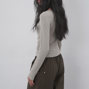 cutout gathered top　J00509