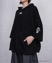 【直営限定ITEM】ソフトシアサッカーフーディー (BLACK) CQ-49002H