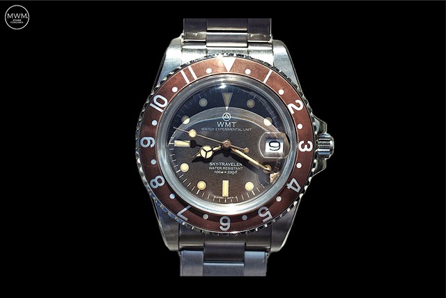 WMT WATCHES Sanford "SKY-TRAVELER" Brown Bezel / Tropical Brown Dial / Aged /Limited 50pc