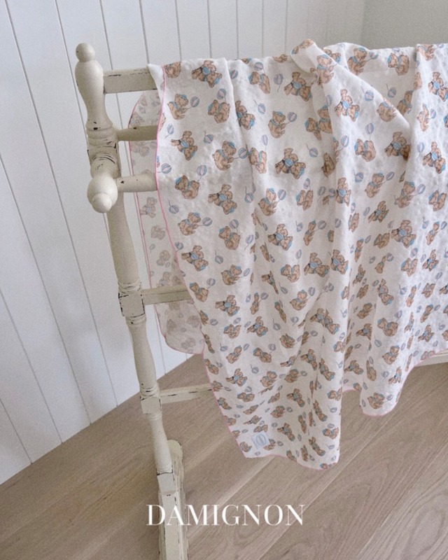 【即納】summer blanket  ⦅ teddy bear ⦆