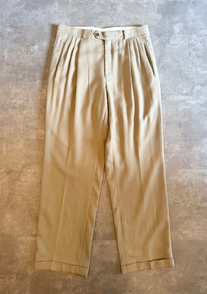 3Tuck Wide Slacks "MADE IN CANADA"