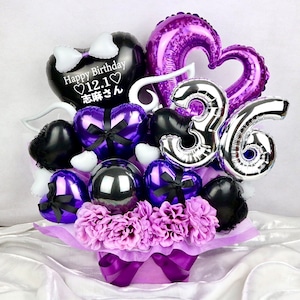 超豪華デザイン！アシンメトリー　 パープル×ブラック