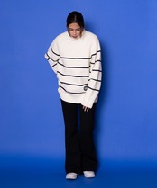 【#Re:room】PANEL BORDER TURTLE BIG KNIT ［REK115］