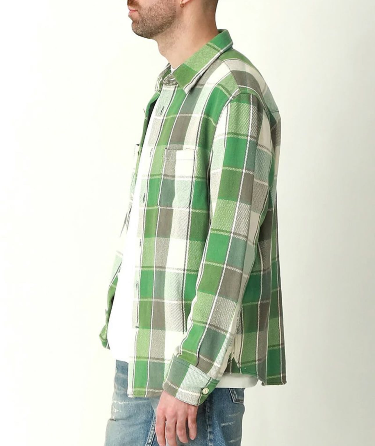 限定SALE！ TMT HEAVY TWILL PLAID SHIRTS長袖シャツ