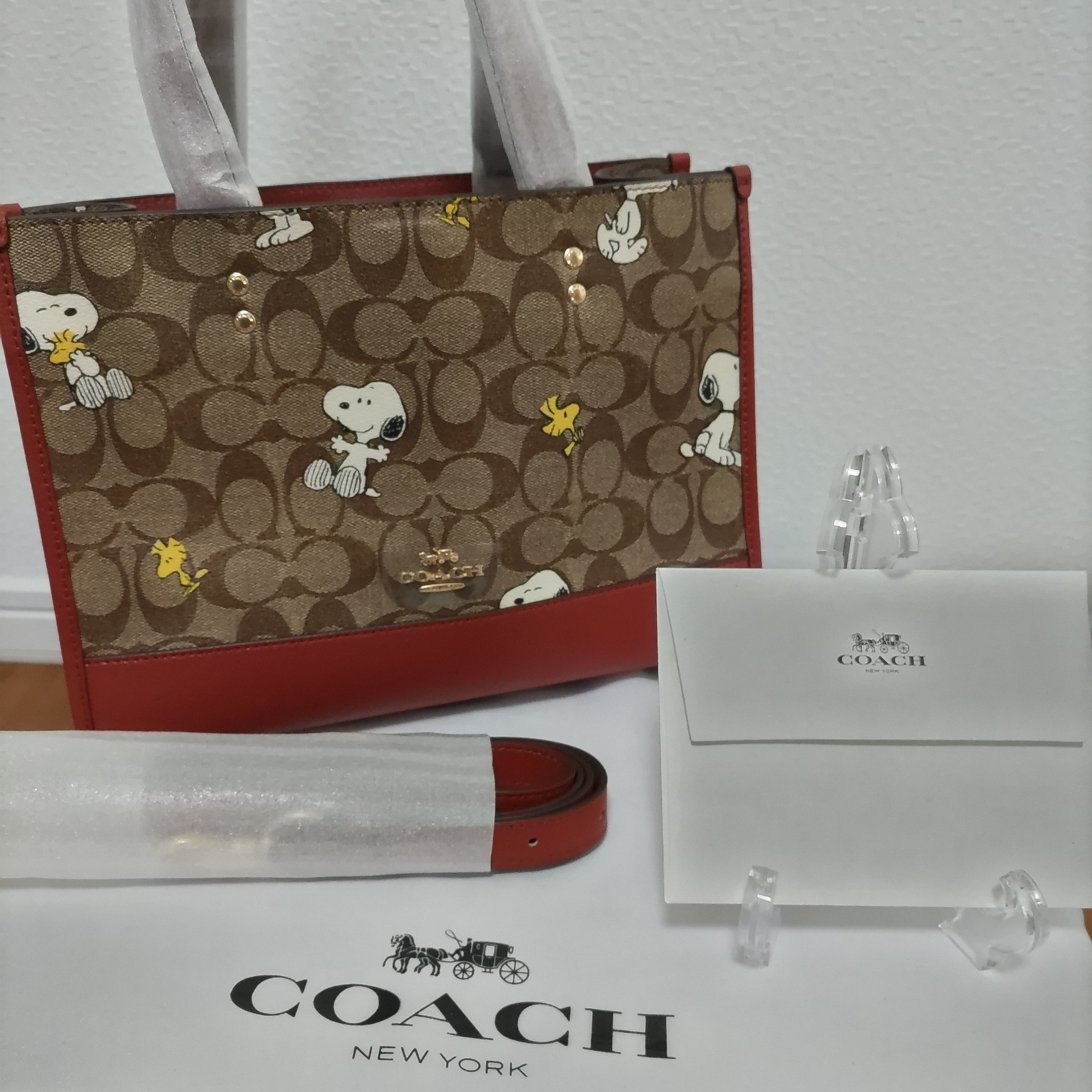 COACH コーチ スヌーピー トートバッグ デンプシー キャリーオール