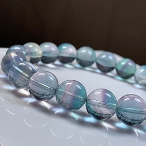 A44.ブルーグリーングラデーションフローライト・ブレスレット