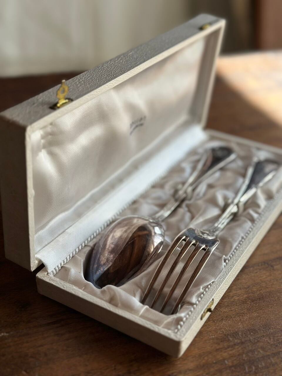 純銀プレート ディナーカトラリーセット 21cm 箱付き | Brocante de La