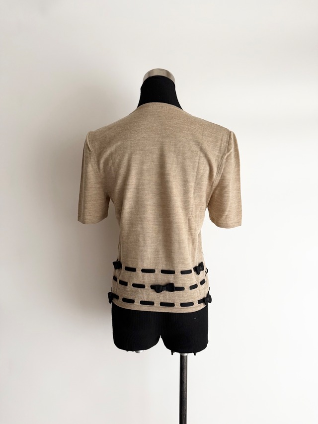 1996 VALENTINO GARAVANI RIBBON CARDIGAN