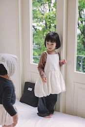 韓国子供服 / ONU / 26Autumn / バルーンシルエッ サロペワンピース / 秋服 *12M~XL *