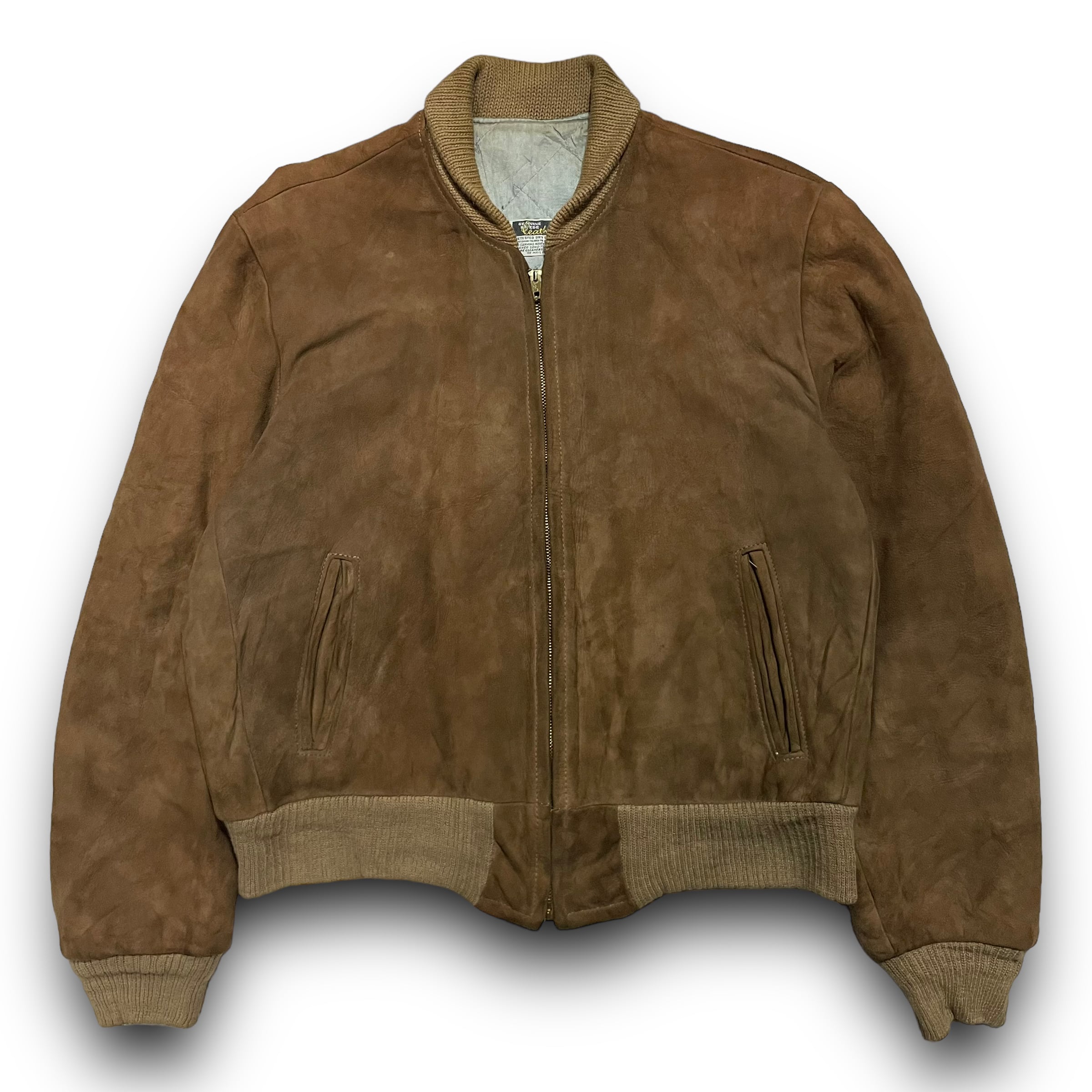 M】【50~60年代】 CONMATICジップ スエード レザージャケット M】【50~60年代】 CONMATICジップ スエード レザージャケット
