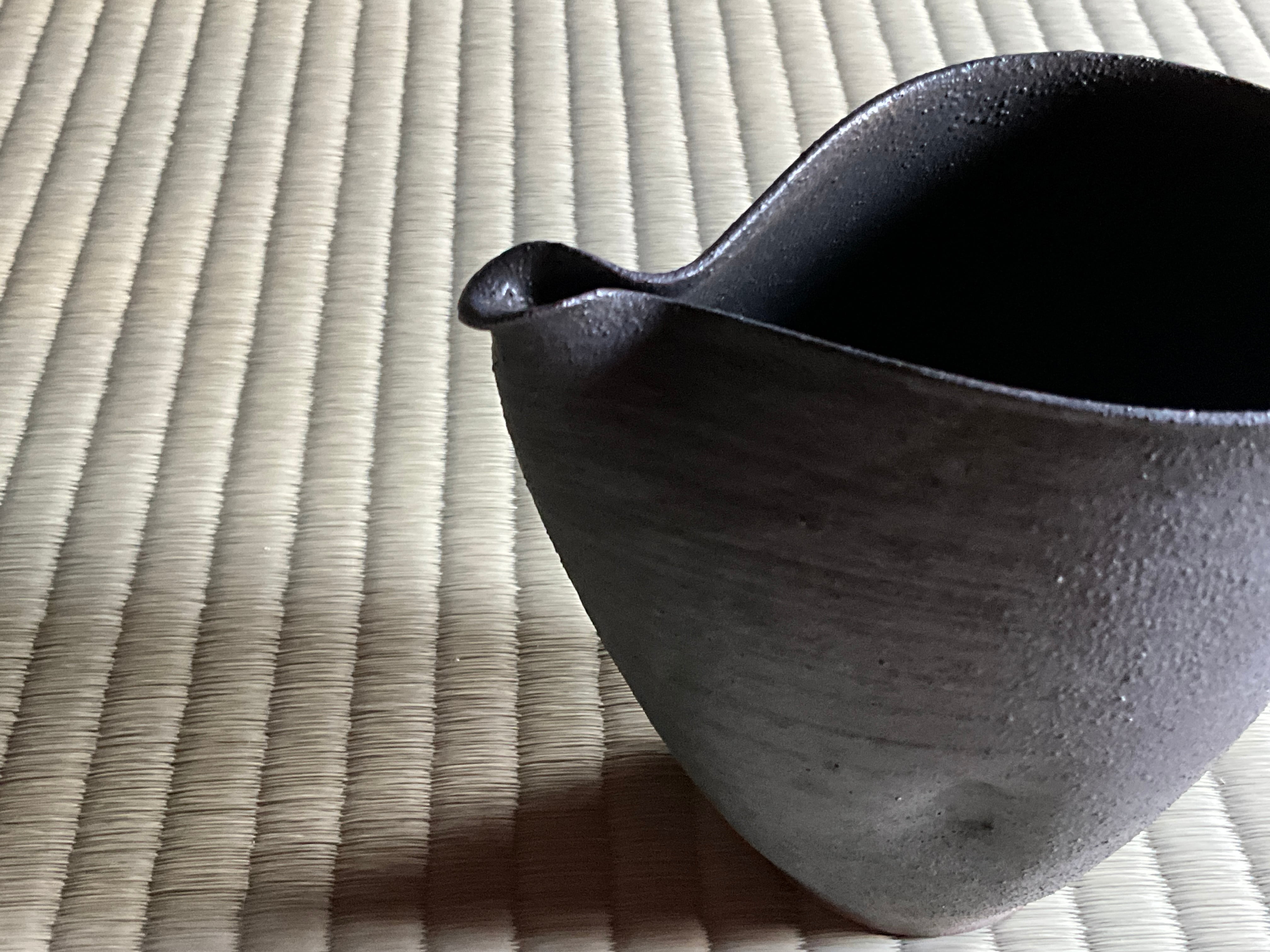 泥彩片口酒器 小 | ohmitogei