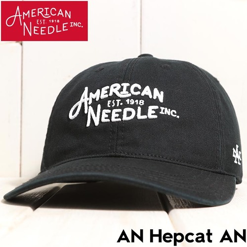 AMERICAN NEEDLE アメリカンニードル AN Hepcat AN ストラップバックキャップ 帽子 SMU702A-AMN BLK 日本代理店正規品