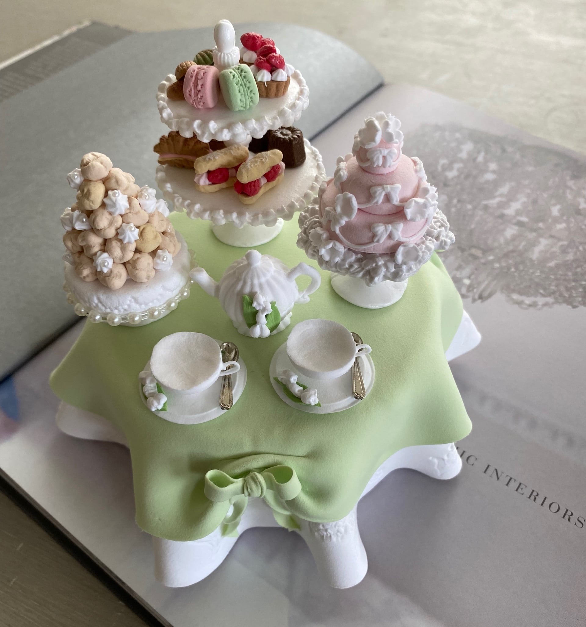 イースターミニチュアテーブル*エッグバスケット* Easter miniature