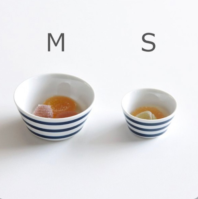 【natural69】【波佐見焼】【ボーダーボーダー】【ボウル S】 小物入れ 波佐見焼 北欧 小付