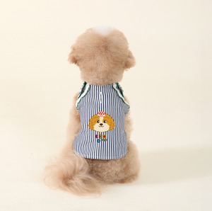 予約【4DOGS】MY NAME denim shirt (darkBlue)