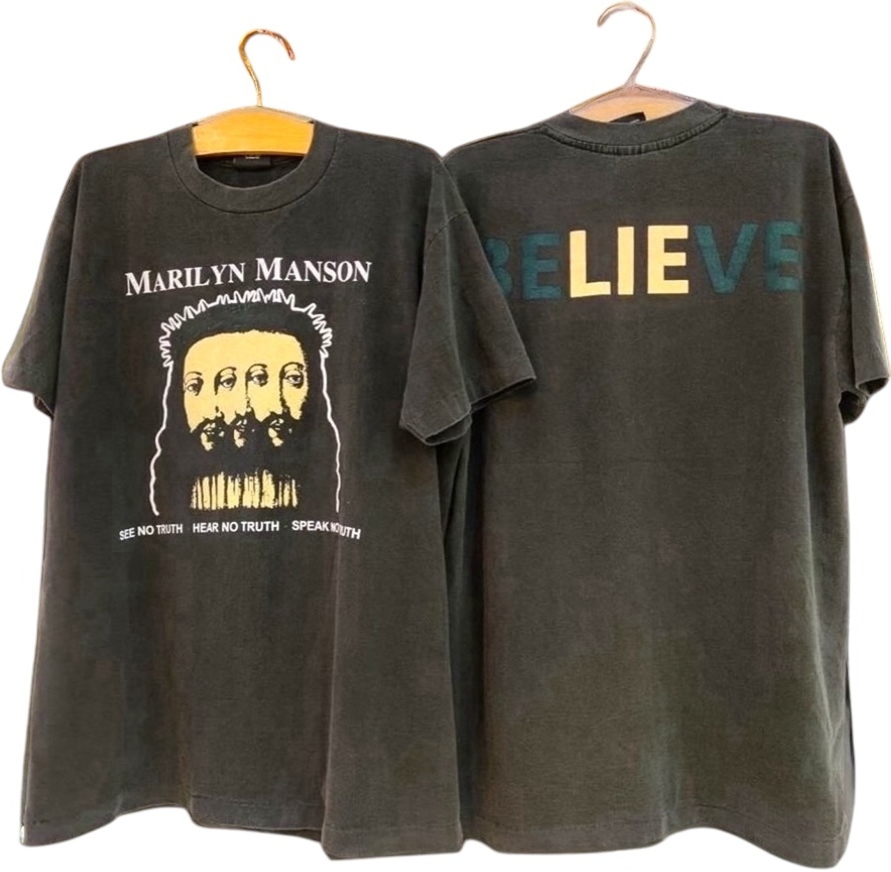 SUBLATIONS ブラック ノースリーブベストMarilyn Manson Tシャツ L 