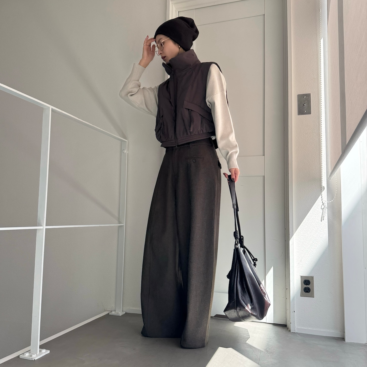 Tie belt wide curve PT/brown