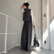 Tie belt wide curve PT/brown