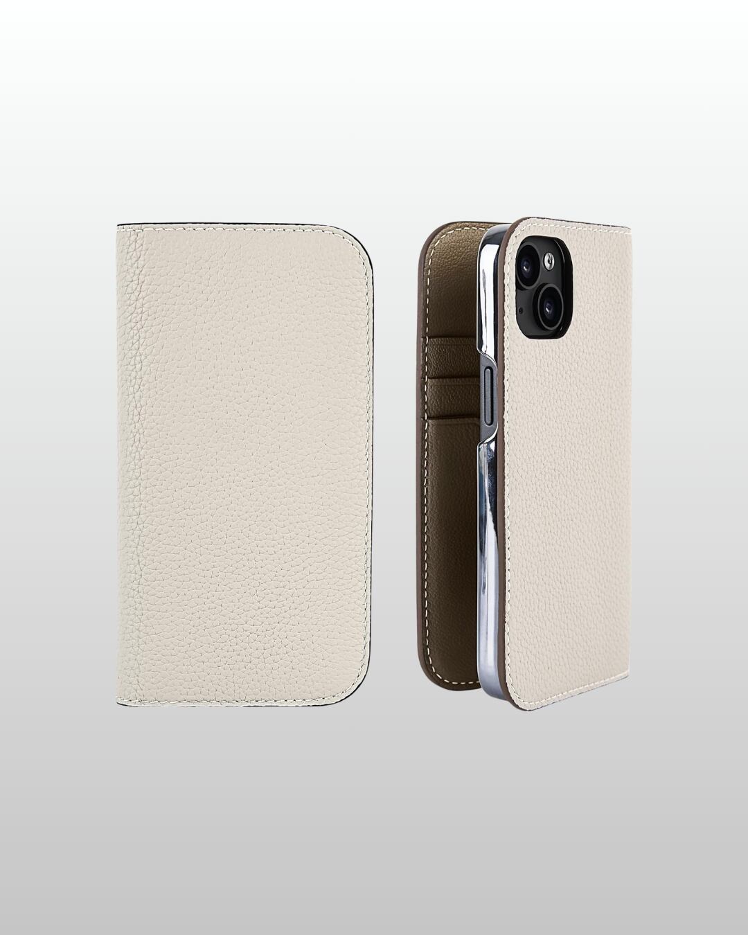 【iPhone15シリーズ】手帳型ケース トゴ カフェモカ
