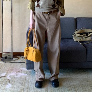 denim straight high-waist pants　2litr06162