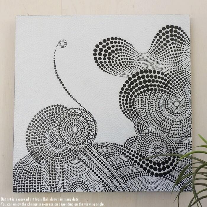 ドットアート 50cm × 50cm バティック モダンアート アジアンアート 模様 手描き 絵画 アートパネル バリ絵画 バリアート ウォールデコレーション 飾り 壁掛け 壁飾り リゾート インテリア オブジェ 雑貨 おしゃれ 玄関 かわいい 新築祝い プレゼント 癒し リビング