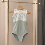 シアーレース ハイネック レオタード 3色展開 L1508
