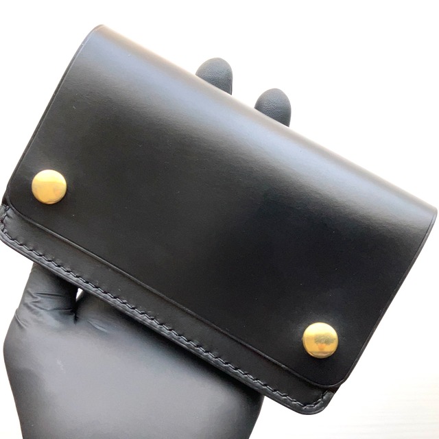 Chromexcel Black / ３層 Middle Trucker wallet