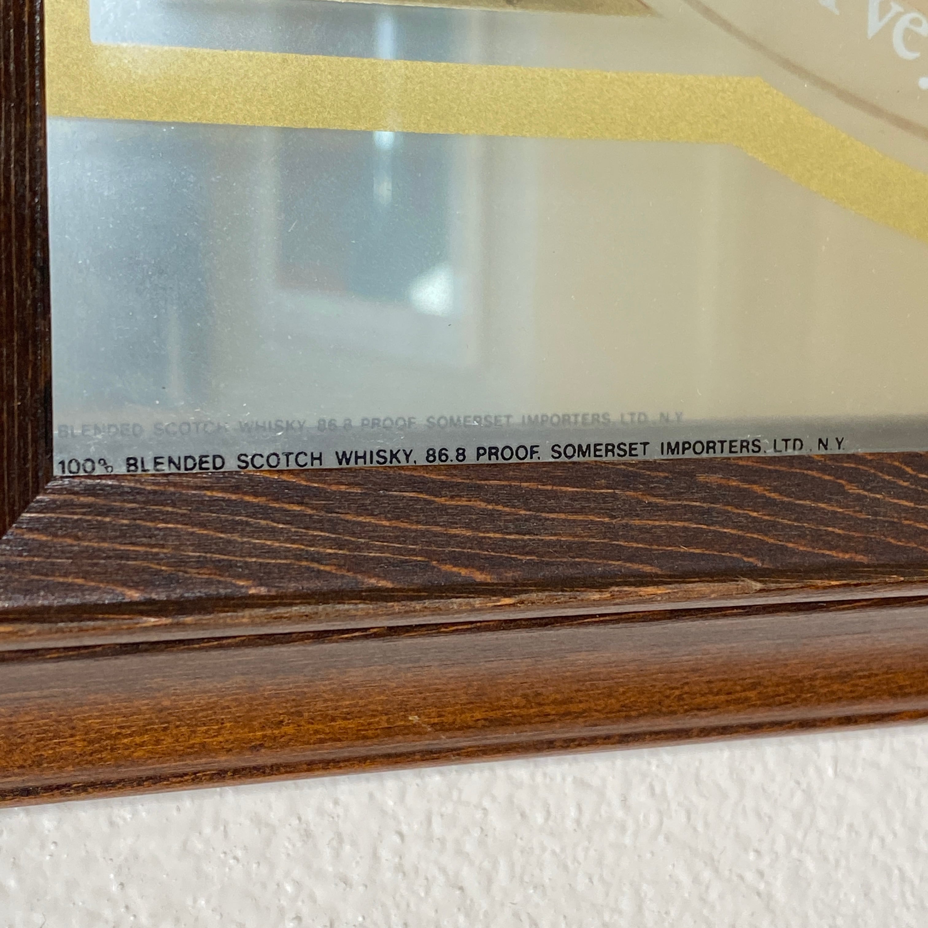 1048 【希少】ビンテージ パブミラー Johnnie walker ジョニー