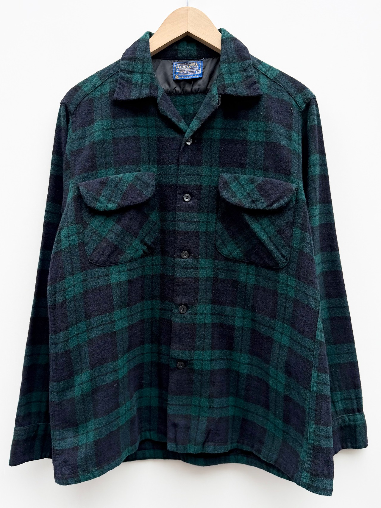 60s PENDLETON WOOL SHIRT Size M