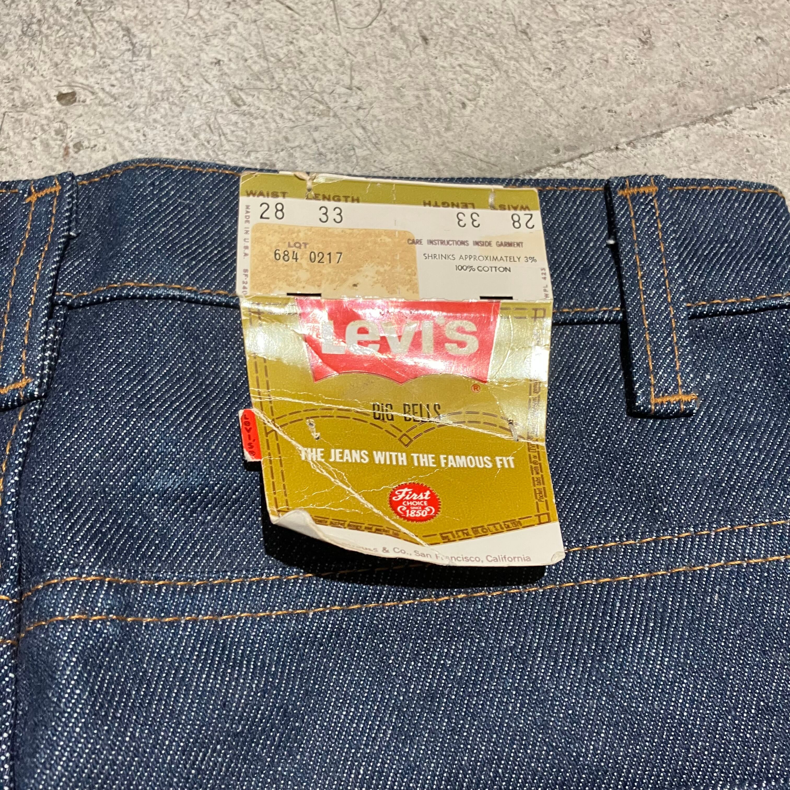 コメントお願い致します【80's】levi's 684 デッドストック フラッシャー付き 28×33