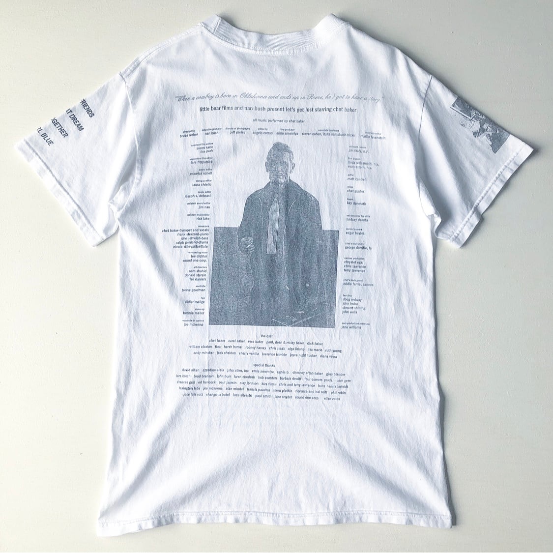 00ｓ BRUCE WEBER let's get lost Tシャツ 白 表記(なし) 実寸 M位