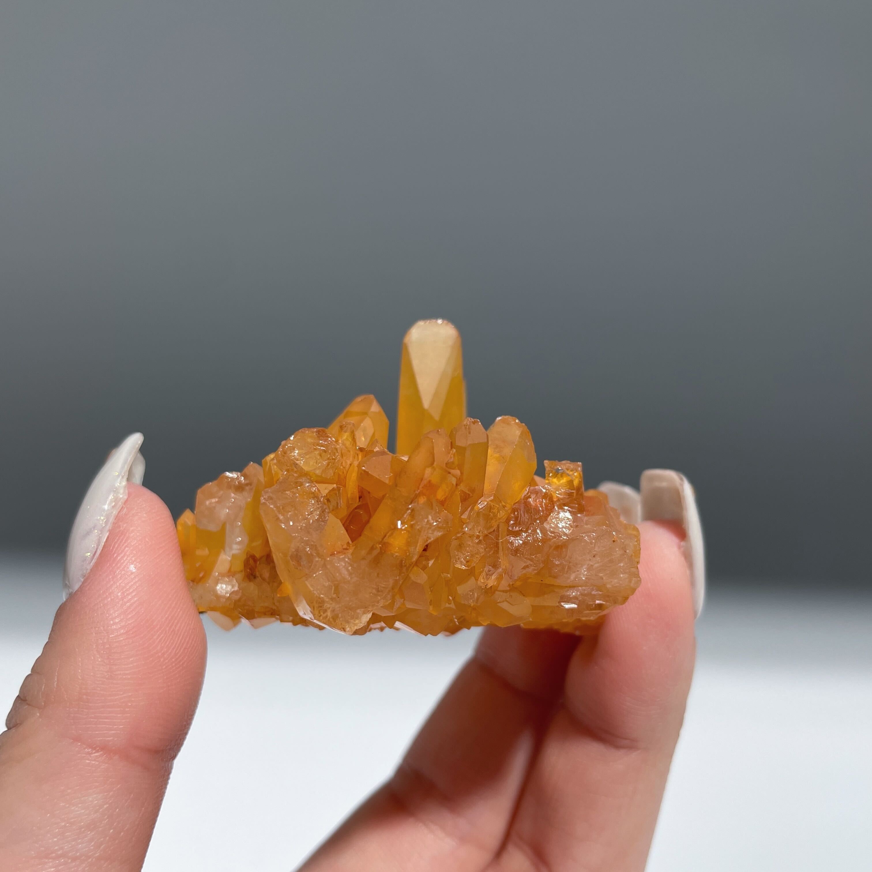 タンジェリンクォーツ クラスター33◇ Tangerine Quartz ◇ 天然石