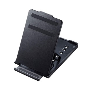 【努力特価】サンワサプライ(Sanwa Supply) スマートフォン・タブレットスタンド 折りたたみ可 薄型・モバイル 5段階角度調整可 ブラック PDA-STN33BK