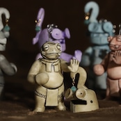 DWARF BOXER with removable helmet カーキ