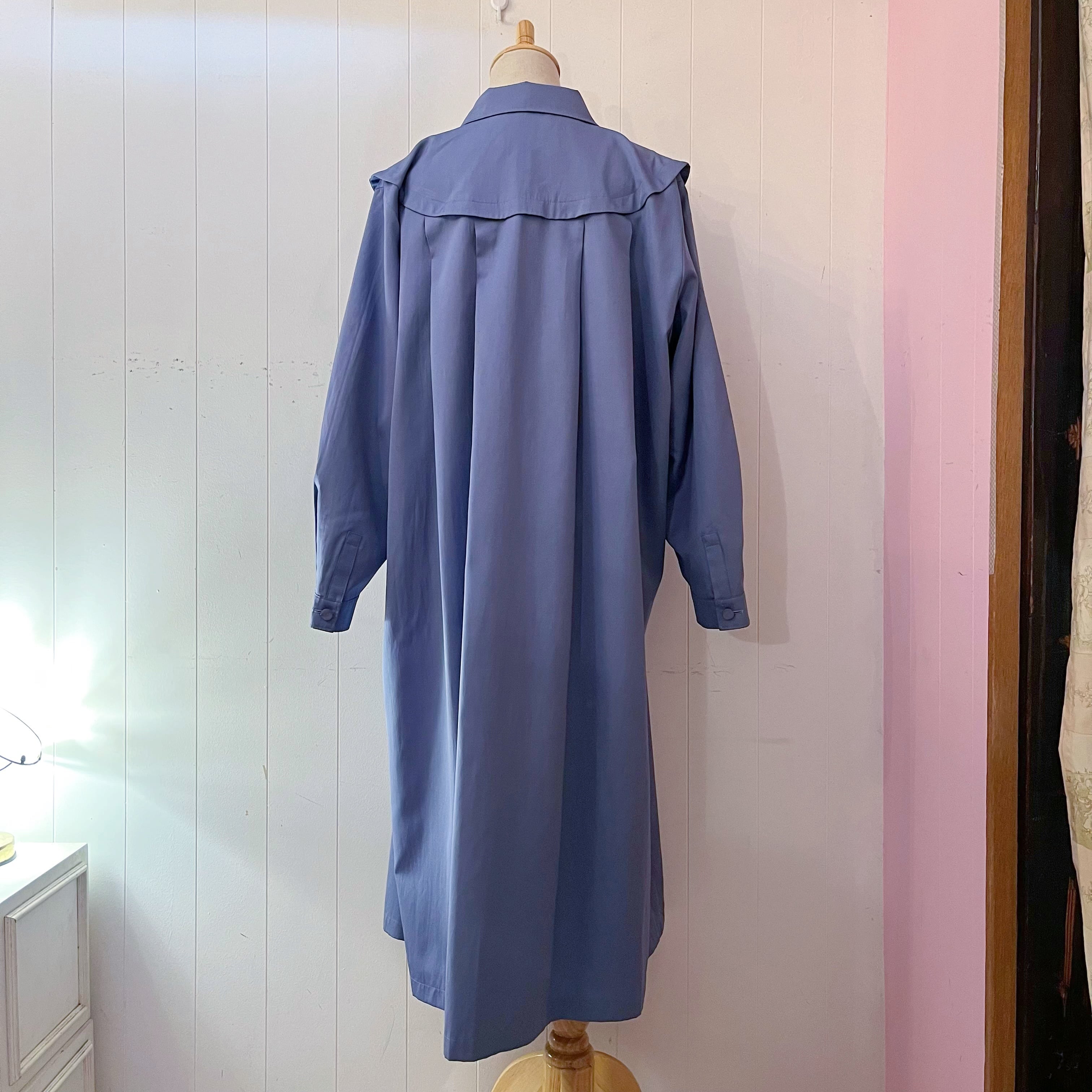 blue lavender spring coat