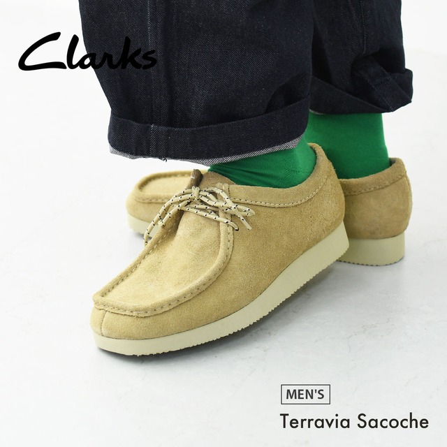 Clarks [クラークス正規販売店] Wallabee Lite [26327369] ワラビーライト・スエードローファー・メンズローファー・スエード・EVAソール・モカシン・メープル・カジュアル・MEN'S [2026AW]