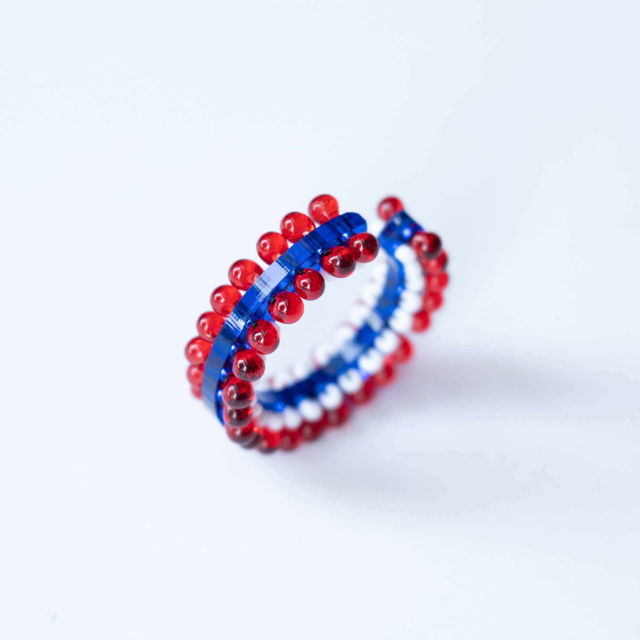 puzzle ring ear cuff L  [07]