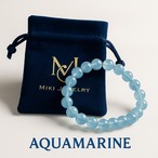 澄んだ青で清々しく|3月誕生石・癒しに MIKI-JEWERLRY【アクアマリン14mm】 禅シリーズ-碧- HEKI