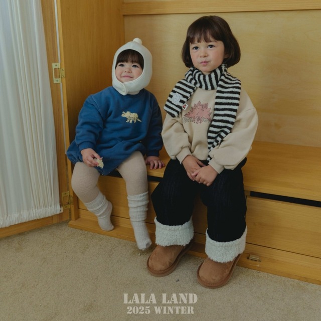 《予約》lala land ¨ bebe) winter dinosaur suit
