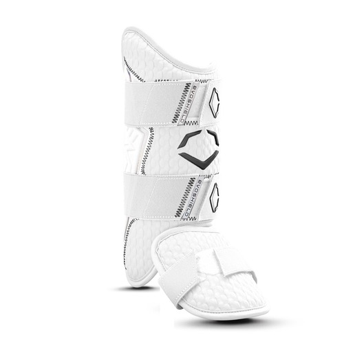 EVOSHIELDｰエボシールド　硬式野球用　軟式野球用　レッグガード　右打者用（左足用）・左打者用（右足用）　ホワイト 画像