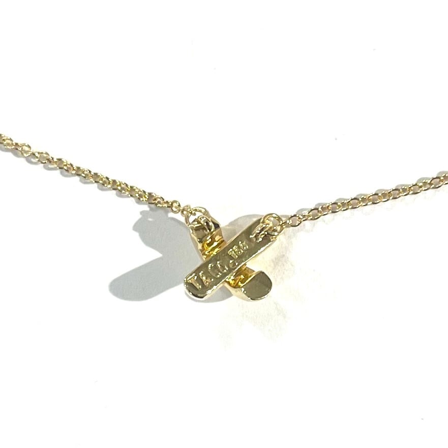 TIFFANY & Co.】K18 750 2936 ゴールド 金 クロスステッチ ネックレス