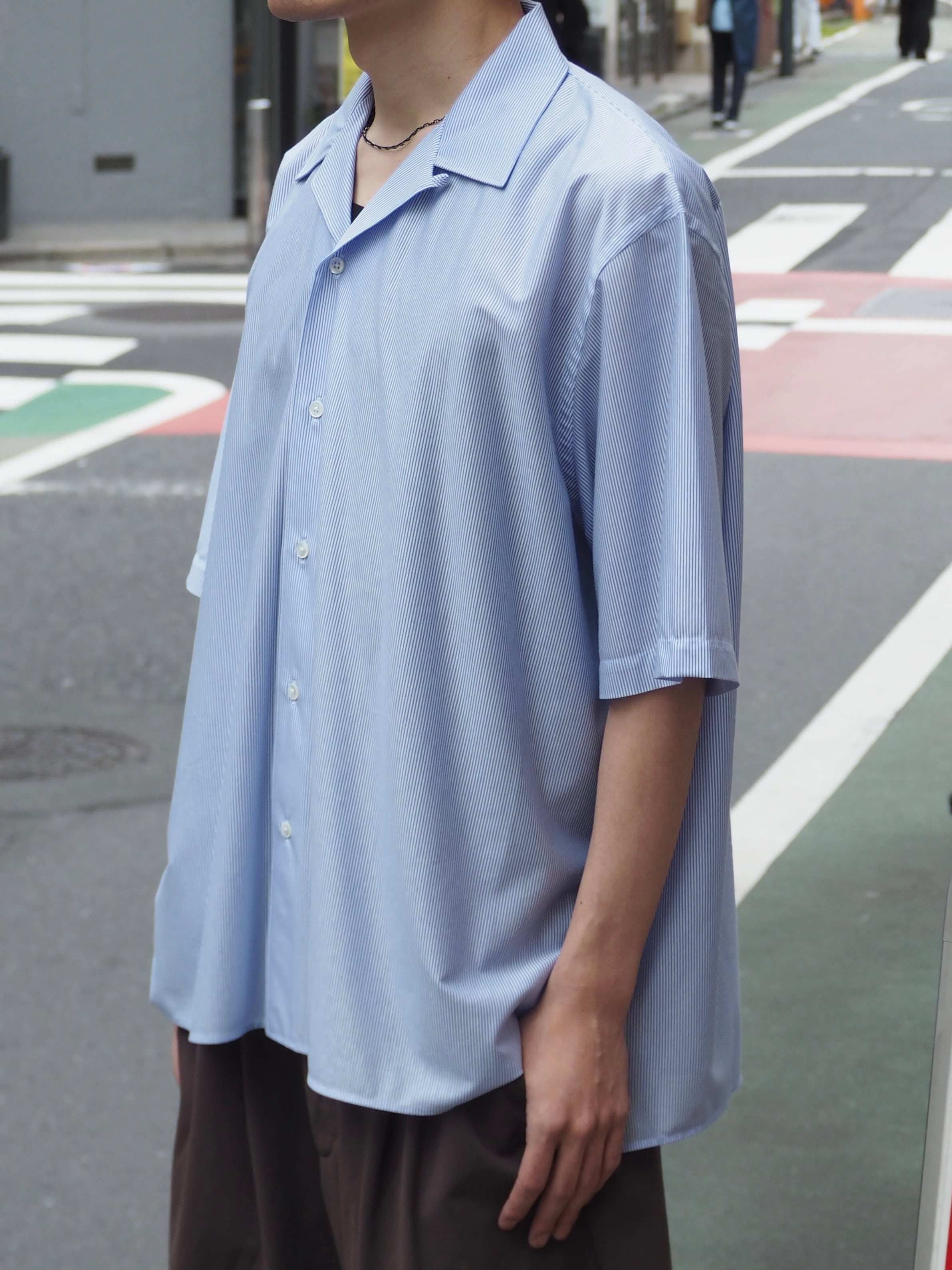 LAST1】KANEMASA PHIL. 46G Stripe Ether Shirt(BLUE) | novastore