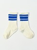 【EAST END HIGHLANDERS -line socks-<Blue>】