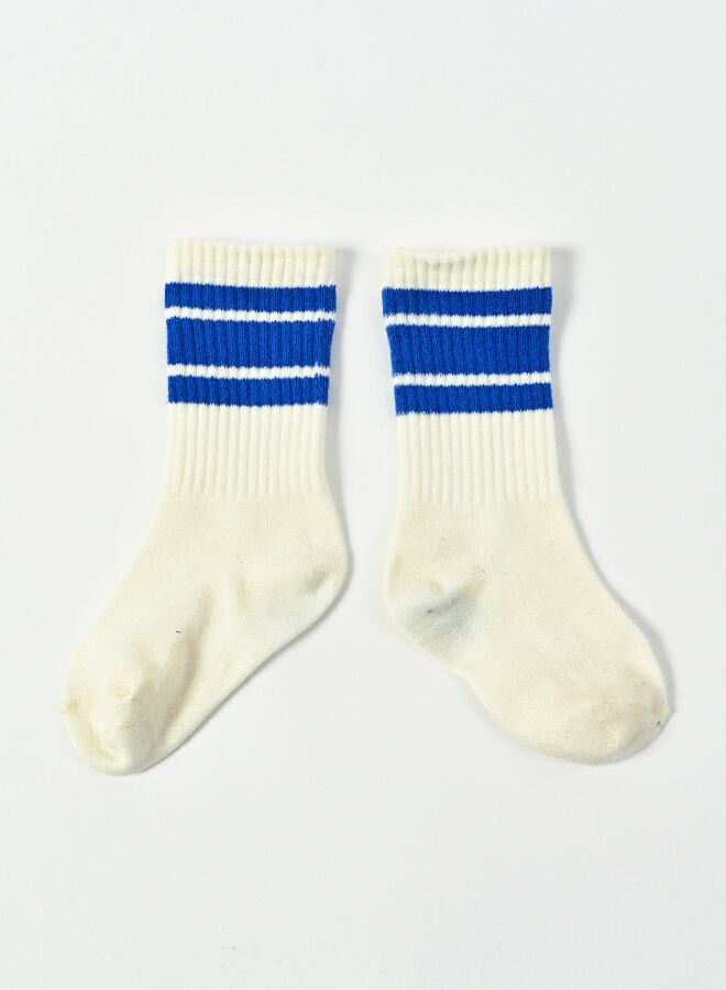 【EAST END HIGHLANDERS -line socks-<Blue>】
