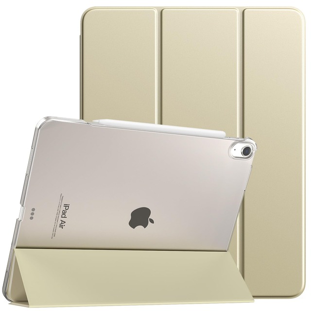 TiMOVO iPad Air 13インチ ケース M4/M3/M2 13インチ 半透明ハードカバー シャンパンゴールド
