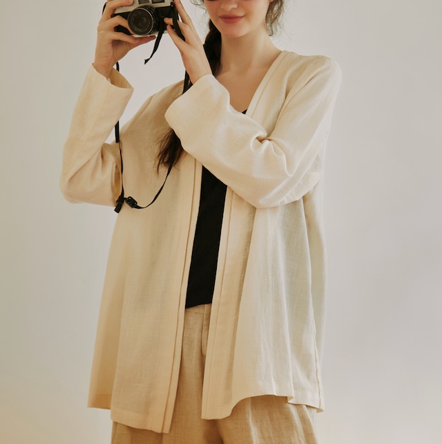 single-layer linen jacket 2colors【2025092501】