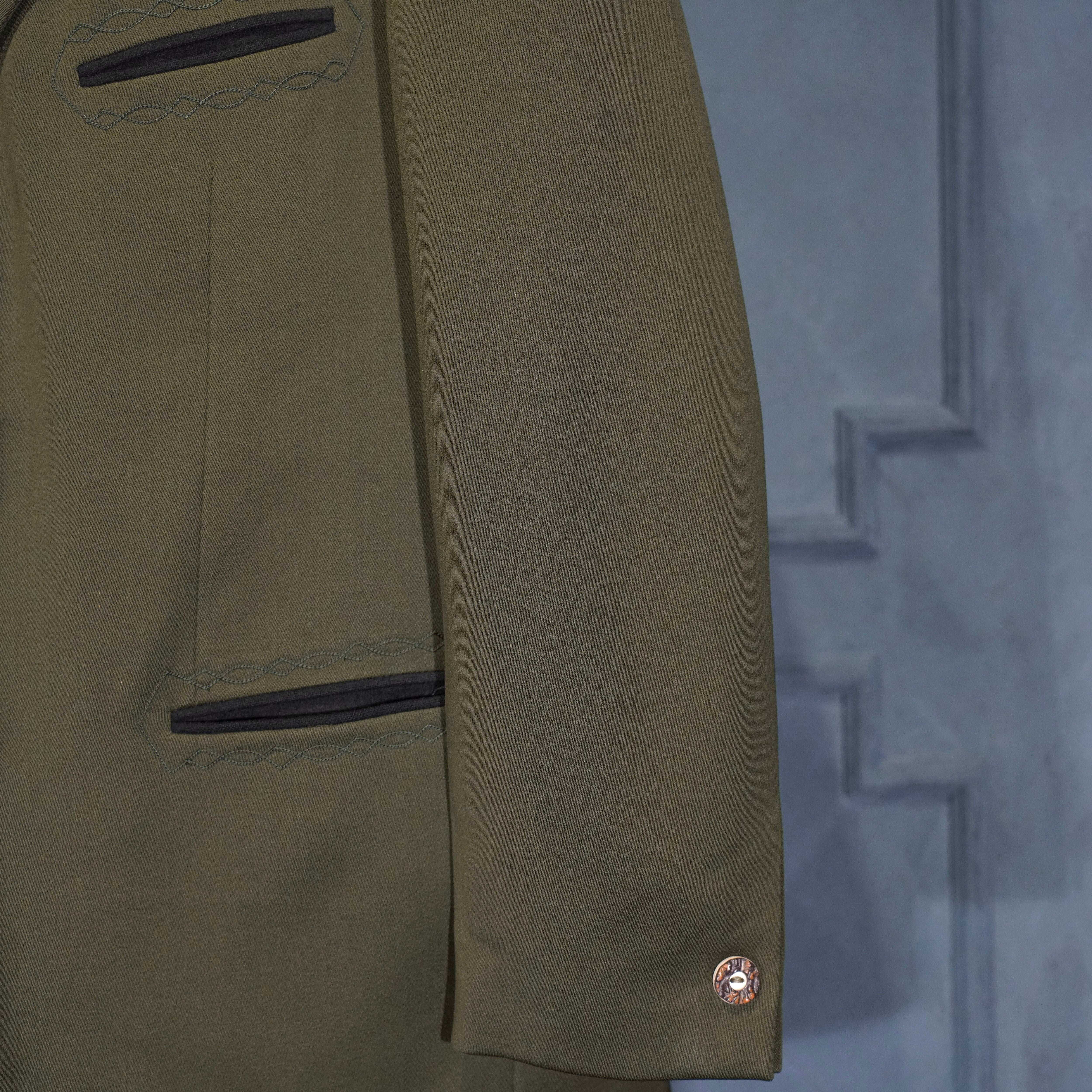 EU VINTAGE zeiler EMBROIDERY DESIGN TYROLEAN WOOL SET UP SUIT