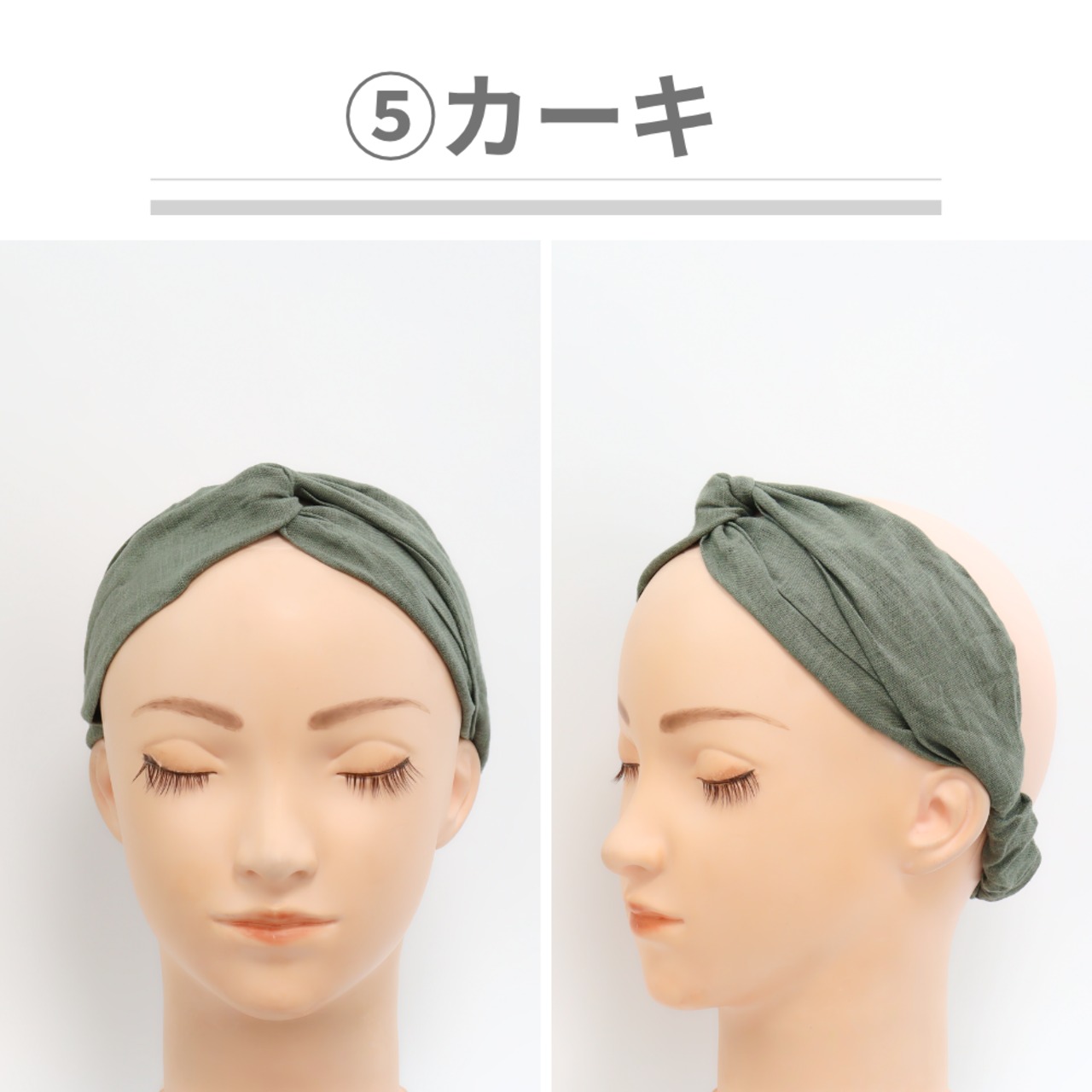 リネンヘアターバン 　|天然素材なめらか肌触り ナチュラルな風合い