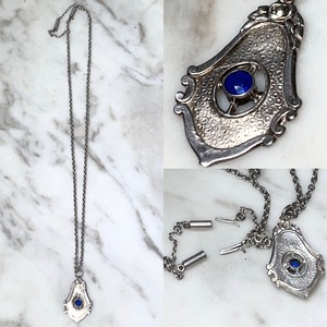 antique c1920 engraved pendant necklace