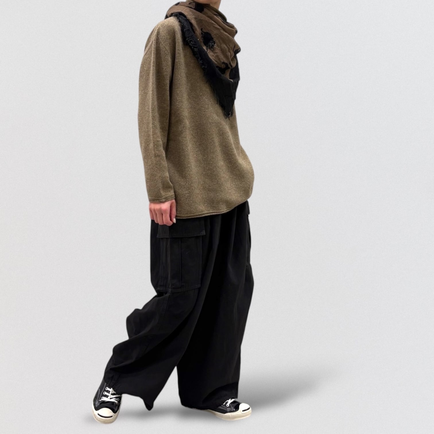 SALE！パドカレ　コンパクトコットン　グラグランカーゴパンツ pas de calais コンパクトコットングログラン カーゴパンツ | CoCo Cuore